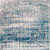 Homeroots Home Decor 5' x 7' Blue and Gray Abstract Non Skid Area Rug