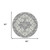 Homeroots Home Decor 7' Gray Round Medallion Power Loom Area Rug