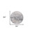 8' Gray and White Round Abstract Non Skid Area Rug