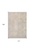 3' X 5' Beige and White Abstract Non Skid Area Rug