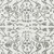 5' X 8' Ivory And Gray Floral Area Rug Polypropylene