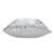 Homeroots Home Decor 20 X 20 Inches White and Silver 100% Cotton Animal Print Zippered Pillow