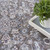 Homeroots Home Decor 6' x 9' Gray Ivory and Blue Floral Distressed Washable Area Rug