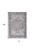 Homeroots Home Decor 6' x 9' Gray Ivory and Blue Floral Distressed Washable Area Rug