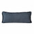 Homeroots Home Decor 14 X 36 Inches Navy Blue 100% Cotton Zippered Pillow