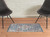 2' X 3' Ivory Gray and Orange Medallion Power Loom Area Rug