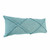 Homeroots Home Decor 14 X 36 Inches Aqua Blue 100% Cotton Geometric Zippered Pillow