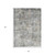 Homeroots Home Decor 5' x 8' Gray and Orange Abstract Power Loom Area Rug