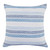 Homeroots Home Decor Set of Four 18 X 18 Inches in Blue Beach Chevron Cotton Zippered Pillows