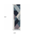8' Blue Purple And Gray Geometric Runner Rug