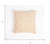 Homeroots Home Decor Zigzag Cotton Pillow Cover, Beige and Ivory, 18 X 18 Inches