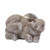 Set Of Four 4" Gray and Brown Polyresin Rabbit Figurine - 606114743507