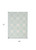 4' X 6' Aqua Floral Power Loom Area Rug
