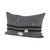 Dark Gray Detailed Lumbar Throw Pillow Cover - 808230024267