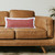 Homeroots Home Decor 14 X 36 Inches Deep Coral and White 100% Cotton Geometric Zippered Pillow