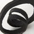 Black Metal Ribbon Loop Sculpture - 808230026698
