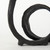 Black Metal Ribbon Loop Sculpture - 808230026698