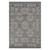 4' X 6' Charcoal and Gray Medallion Power Loom Area Rug