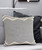 Homeroots Home Decor 20 X 20 Inches Light Gray Micro Chip Gray and White 100% Cotton Chevron Zippered Pillow