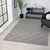5' X 7' Gray Geometric Area Rug
