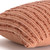 14" X 14" Terra Cotta Striped Cotton Blend Throw Pillow