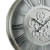 Homeroots Home Decor 21" Circle Analog Exposed Gear Wall Clock, Silver