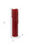 Set of Two Red Flameless Pillar Candle - 606114822950