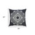 Homeroots Home Decor 20 X 20 Inches Jet Black and White 100% Cotton Geometric Zippered Pillow