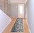 8' Blue Gray And Rust Area Rug