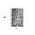 8' Blue Gray And Rust Area Rug