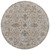 Homeroots Home Decor 8' Round Oriental Area Rug in Brown and Ivory, Distressed Power Loom Design