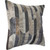 Homeroots Home Decor 20 X 20 Inches Beige and Gray Striped Faux Leather Zippered Pillow