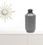 15" Gray Geometric Cylinder Terracotta Table Vase