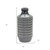 15" Gray Geometric Cylinder Terracotta Table Vase