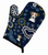 Blue Flowers Dog Art Oven Mitt - 638508607843