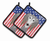 American Flag and Dog on Oven Mitt - 638508389152