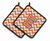 Monogram Chevron Pair of Pot Holders - 638508399397