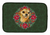 Poinsettia Wreath Dog on Dish Drying Mat - 652259253203