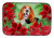 Poinsettias Dog on Dish Drying Mat - 652259252800