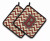 Monogram Chevron Pair of Pot Holders - 638508399106