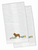 Easter Dog Design White Embroidered Plush Hand Towel Set of 2 - 652259232413