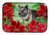 Poinsettias Dog on Dish Drying Mat - 652259252459