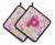 Monogram Floral Pair of Pot Holders - 638508387097