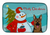 Snowman with Dog Dish Drying Mat - 652259244959