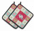 Chinchilla XOXO on Pair of Pot Holders - 194030137154