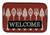 Welcome Art Theme Dish Drying Mat - 652259256013