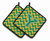 Monogram Chevron Pair of Pot Holders - 638508398819