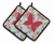 Butterfly Artwork Pair of Pot Holders - 638508369130