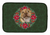 Poinsettia Wreath Dog on Dish Drying Mat - 652259253814