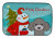 Snowman with Dog Dish Drying Mat - 652259248902